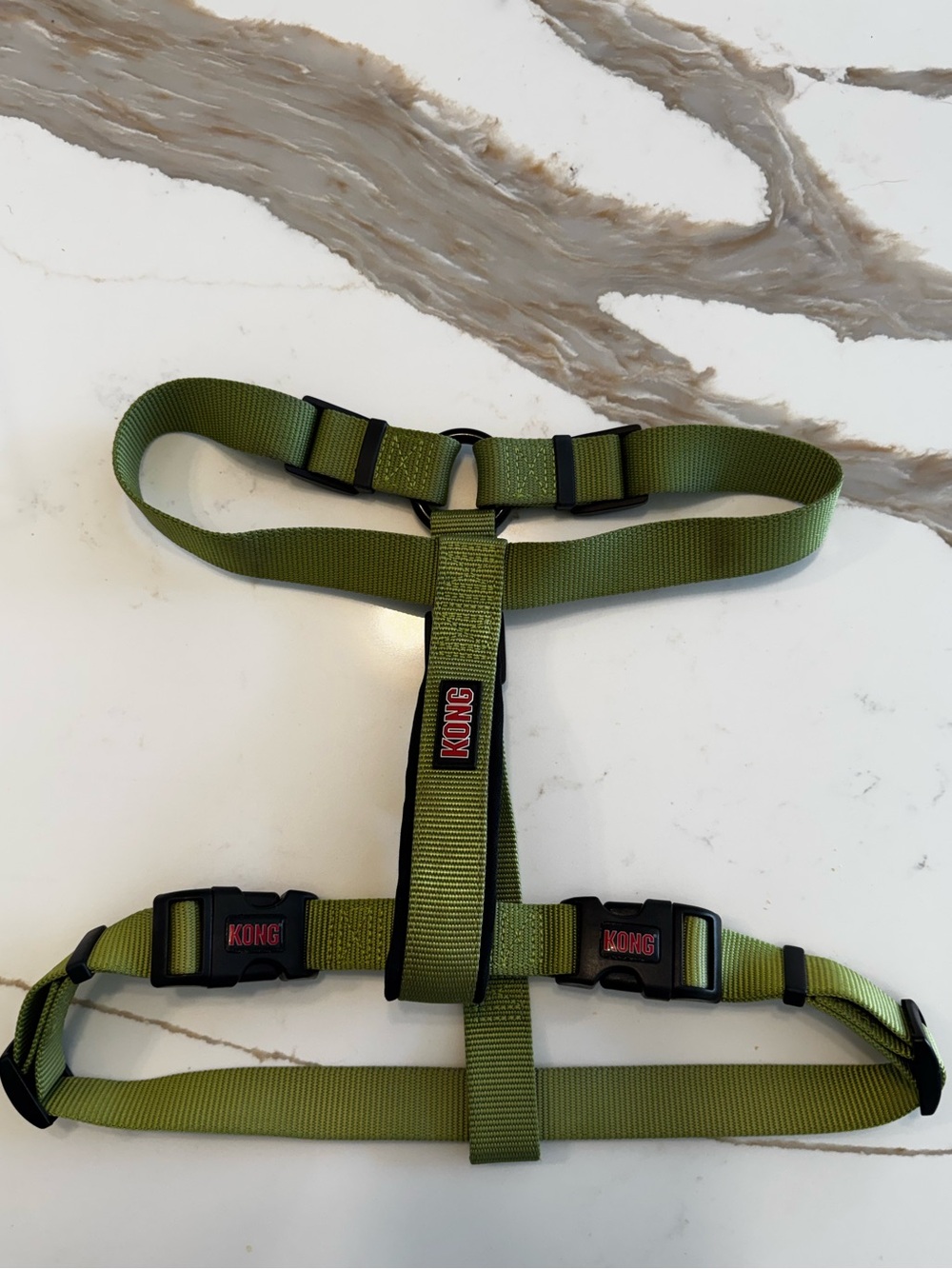 KONG On The Go Adjustable Dog Harness Olive Green